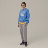 ホワイトピーチプリントスウェットシャツ / WHITE PEACH PRINT SWEATSHIRT_BLUE