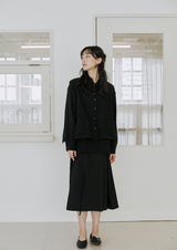 リネンベストシャツ / linen vest shirts black