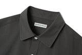 Big overfit Poly Shirts S37-2 Charcoal