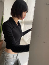 Fairy cuffs crop shirt