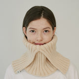 RIBBED NECK WARMER (BEIGE) (6645944352886)