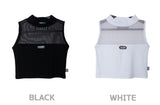 ミッドシースルー クロップドノースリーブ/mid see-through cropped sleeveless(9185)
