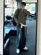 ドローダークブルーデニムパンツ / DROW DARK BLUE DENIM PANTS(ONE COLOR)