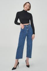 セミワイドストレートフィットスリットデニム / CLASS:y RIWON WORN SEMI WIDE STRAIGHT FIT SLIT DENIM PANTS [6873]