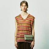 ハバナビーチニットベスト / havana beach knit vest red