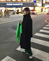 Guryane long balmaccan coat
