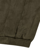 87-STAN029 [Vegan Suede] Multi-placket Suede Jacket Khaki