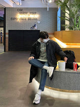 LMN ヒデンバンディングスリムフィットデニムパンツ / LMN Hidden Banding Slim Fit Denim Pants (blue)