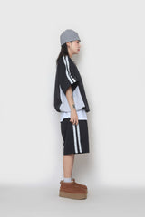 2wayナイロンスェットシャツ / two-way nylon sweatshirt