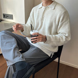 ハチボタンカラーニットウェア / LMN Hachi Button Collar Knitwear (7 colors)