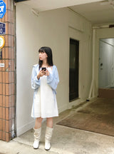 Layered Punching Mini Dress