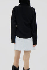 スリムボタンシャツ/Slim button shirt (2color)