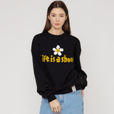 [UNISEX] Tape Flower Smile Sweatshirt