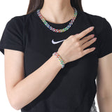 RAINBOW DIAMOND CUBAN CHAIN NECKLACE (6684545581174)