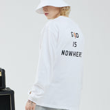 オーバーフィットレタリングロングスリーブT/OVERFIT LETTERING LONG-SLEEVED T-WHITE