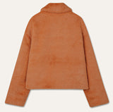 フェイクファーショートコート/FAKE FUR SHORT COAT_ORANGE