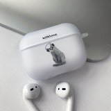 Cat drawing Tilt AirPods Case_Matt