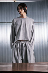 VINTAGE P. DYEING CUT-OUT CROP-TEE (Gray) / ビンテージダイングアウトクロップT
