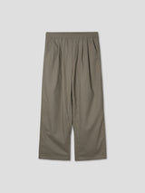 Linen pin tuck banding pants 4color