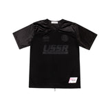 [UNISEX] USSR Printed Football T-Shirt (BLACK)