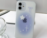 シャイブリングブルーフォンケース / Shy bling blue phone case
