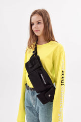 "psln" 長袖Tシャツ ライム/ "psln" long sleeve lime (4437309685878)