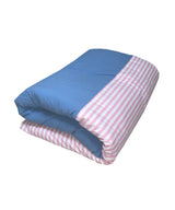 ハーフストライプベッディングカバーセット/half stripe bedding cover set - pink sky blue