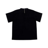 [UNISEX] Detachable Chain Terry T-Shirt (Black)