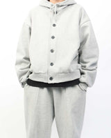 ボタンフードジップアップ / Button hood zip-up_2color