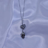 skull heart kitsch necklace