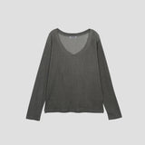 ソフトVTシャツ / SOFT V T-SHIRT, GRAY/ CHARCOAL