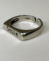 スマイルレタリングリング / smile lettering ring (925silver)