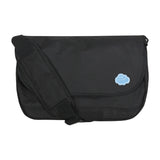 Sky blue cloud smile embroidery cross messenger bag