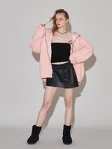 レザースカートパンツ / LEATHER SKIRT-PANTS