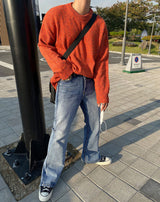 No.8384 ブラッシュブーツカットデニムパンツ