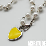 イェローハートネックレス / YELLOW HEART NECKLACE / STACY C 착용