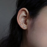 14Kゴールドスワロフスキーパールピアス/14K Gold Swarovski Pearl Piercing (bar 4mm / pearl 5mm)