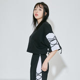 ストリングショートスリーブクロップTシャツ / (9068) XX String Short Sleeve Crop Tee