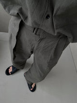 *カントリネンベルトワイドスラックス