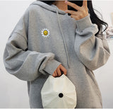 フラワー刺繡フーディー / Flower embroidered hood