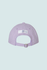 WHITE BOW EMBROIDERY CAP (PURPLE)