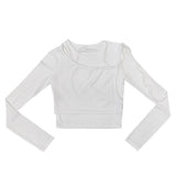 リングリボンレイヤードtシャツ