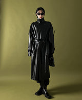 [自主製作] [Restock] ルーカスレザートレンチコート/LUCAS leather trench coat (2 color)