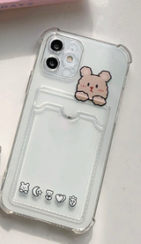 ベアカードストレージバンパーフォンケース
