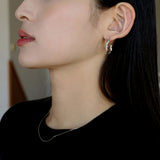 シルバーシンスネークチェーンネックレス/silver thin snake chain necklace (silver / no spare chain)