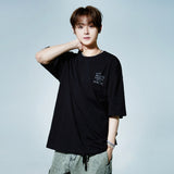 HOLYNUMBER7 X DKZ ミンギュレタリングブラックTシャツ