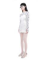 WHITE SHOULDER STRAP MINI DRESS (6624145473654)