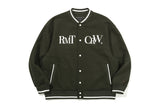 ワイルドフラワーウールバーシティジャケット / WILD FLOWER WOOL VARSITY JACKET_KHAKI