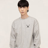 Puppy Face Small Drawing Smile Sweatshirt