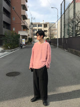 ヘアリーラウンドニットT